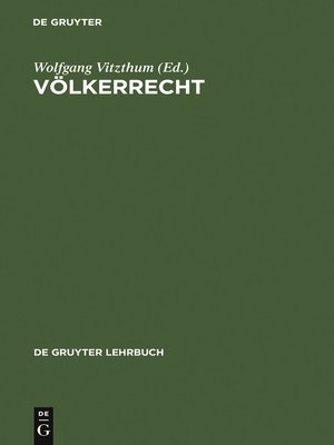 cover image of Völkerrecht